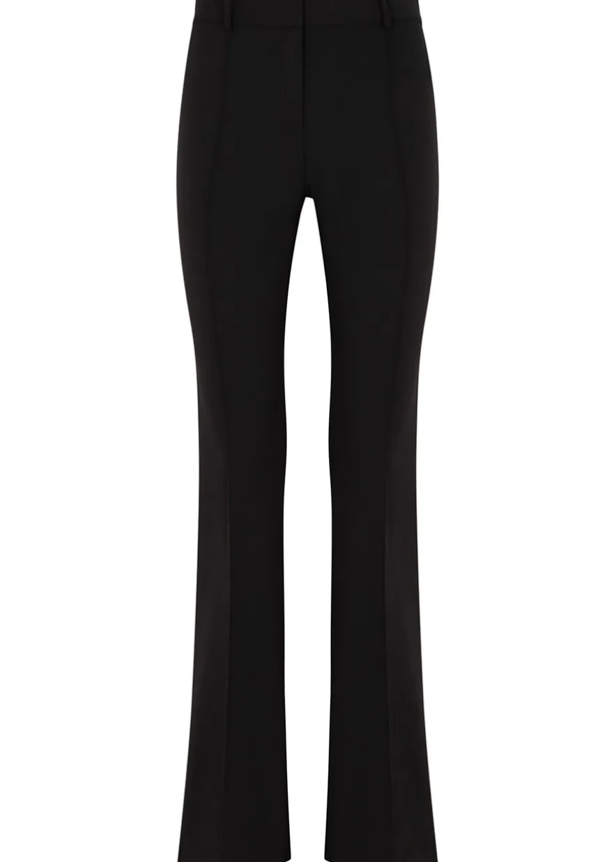 Hibiscus flared-leg trousers