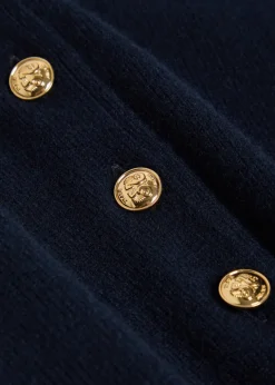 Highland wool and cashmere-blend polo top