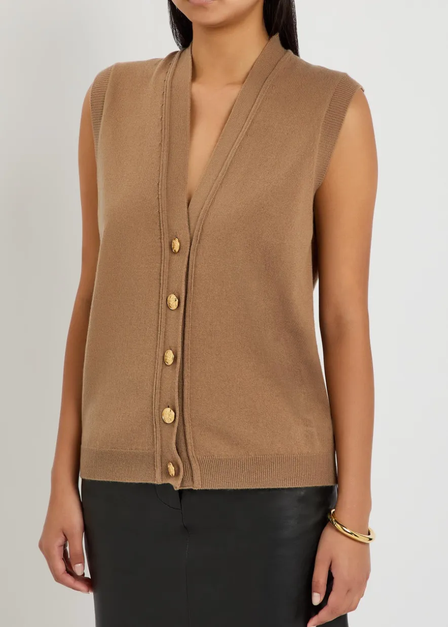 Highland wool and cashmere-blend vest
