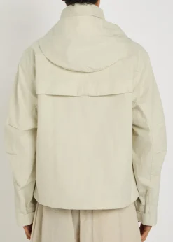 High-neck cotton parka jacket