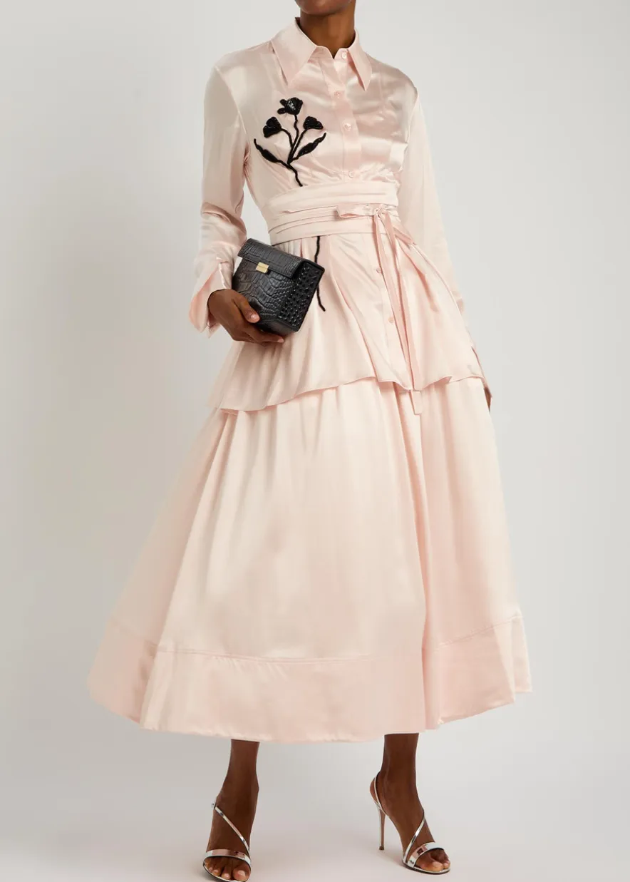 Honor embellished silk shirt