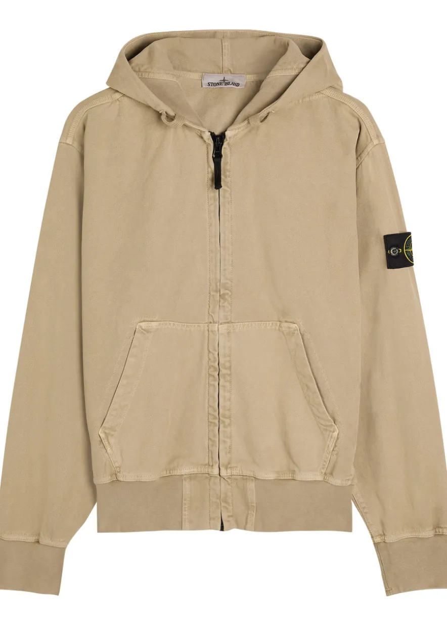 Hooded canvas work jacket