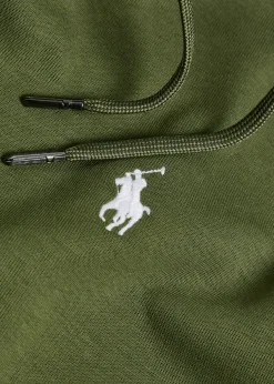 Hooded cotton-blend sweatshirt