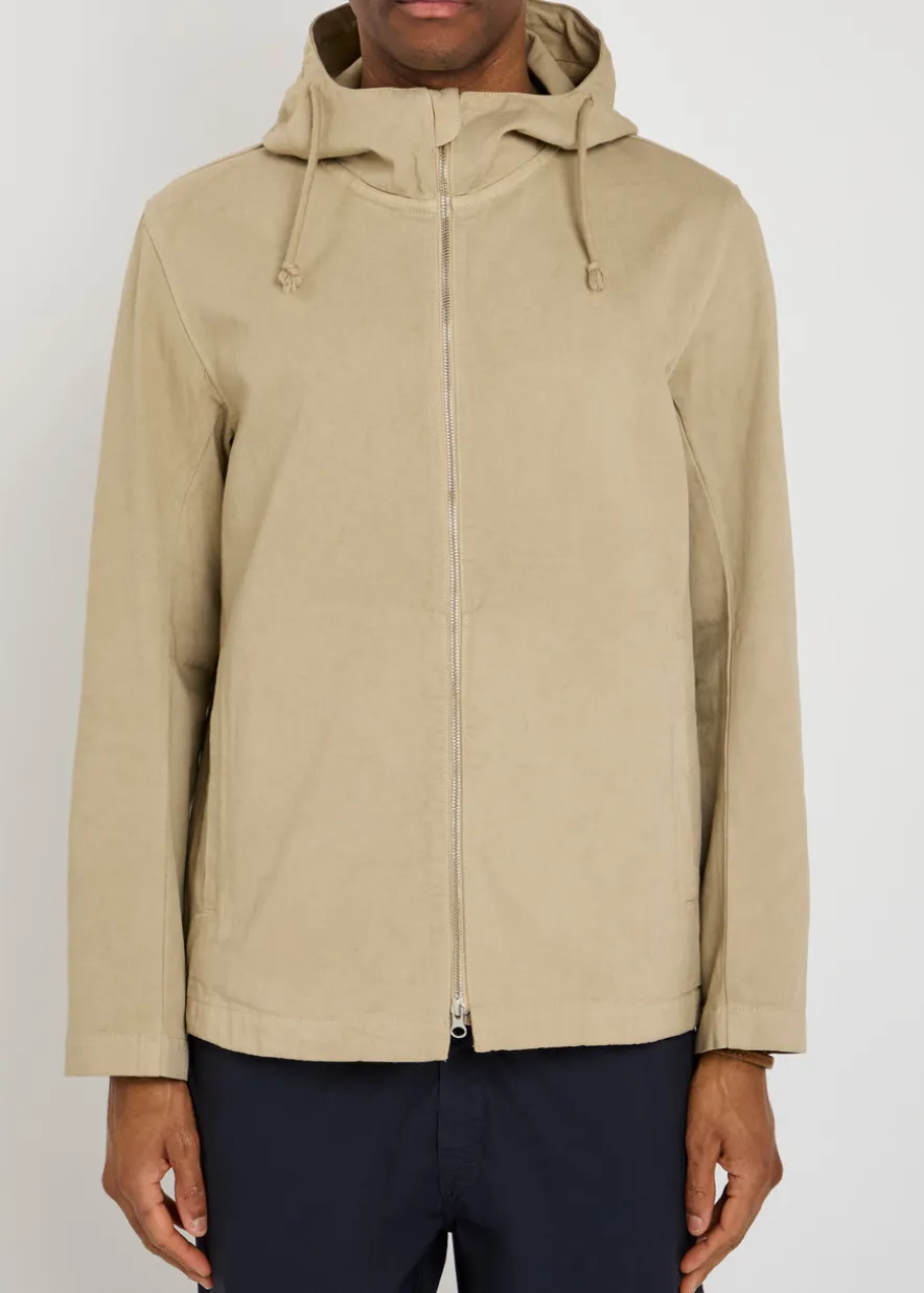 Hooded cotton jacket