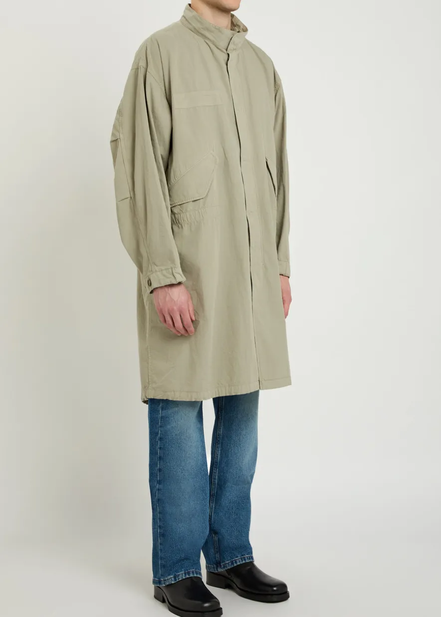 Hooded cotton parka coat