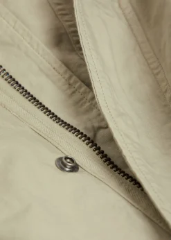 Hooded cotton parka coat