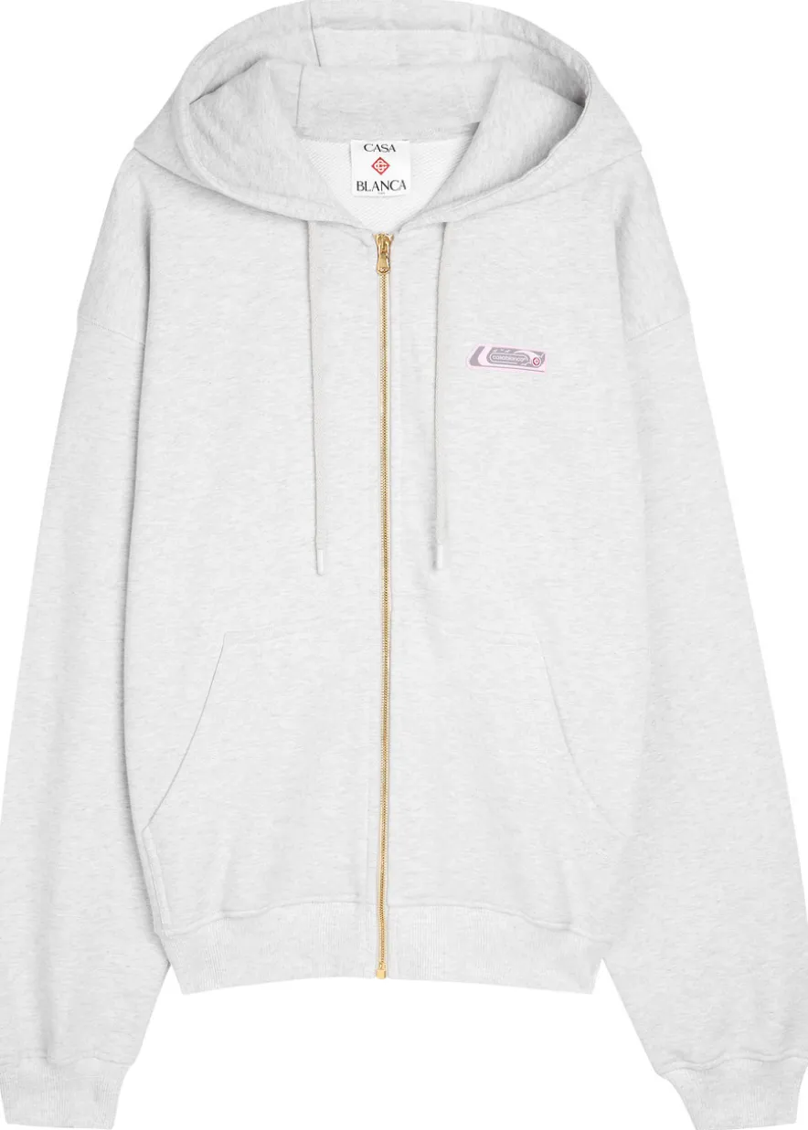 Hooded cotton sweatshirt