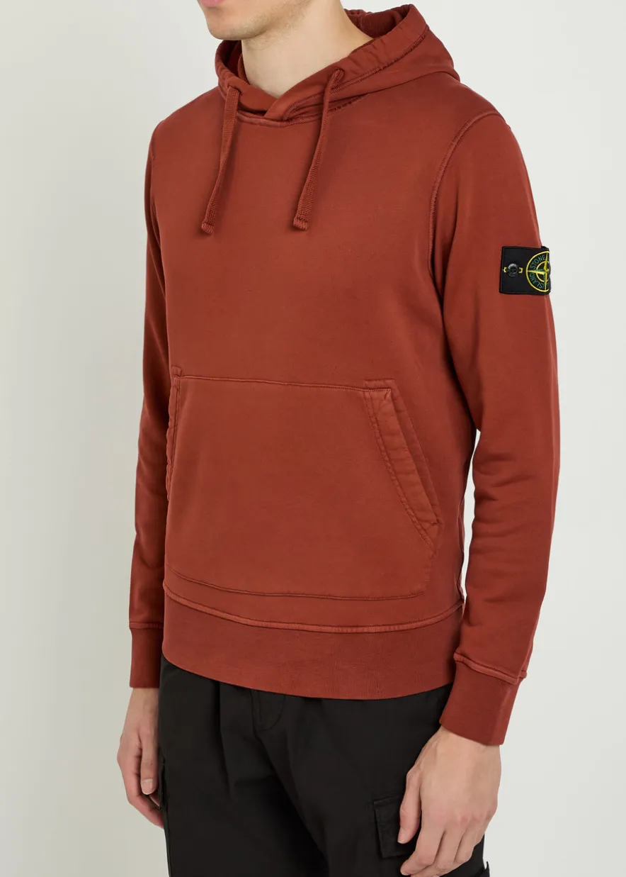 Hooded cotton sweatshirt