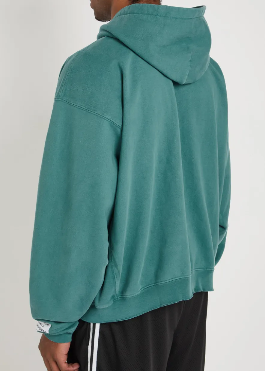 Hooded cotton sweatshirt