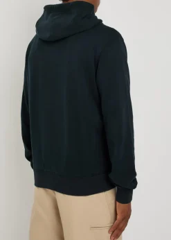 Hooded logo-embroidered cotton sweatshirt