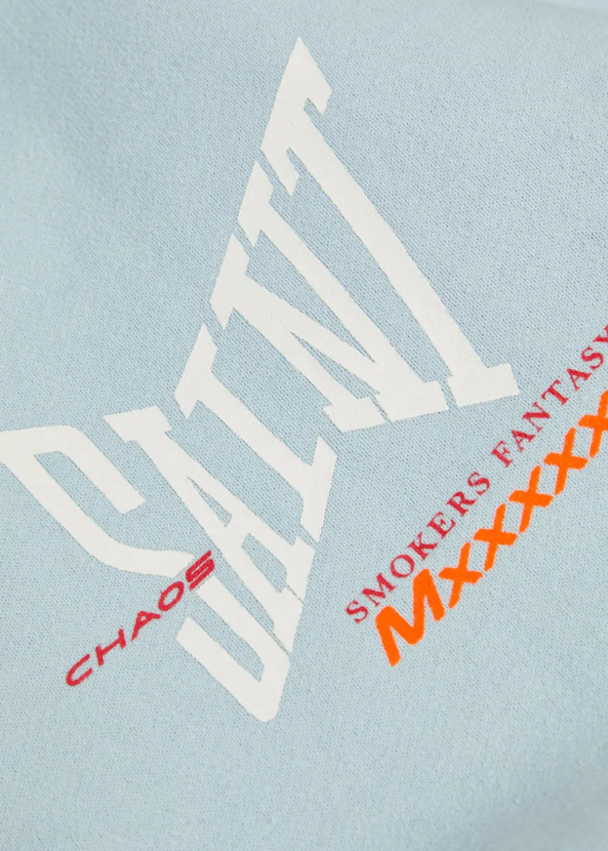 Hooded logo-print cotton sweatshirt