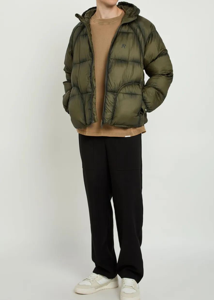 Hooded nylon jacket