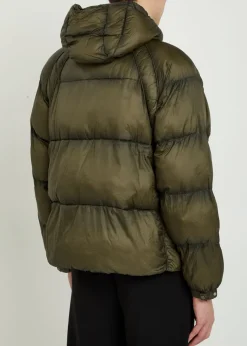 Hooded nylon jacket