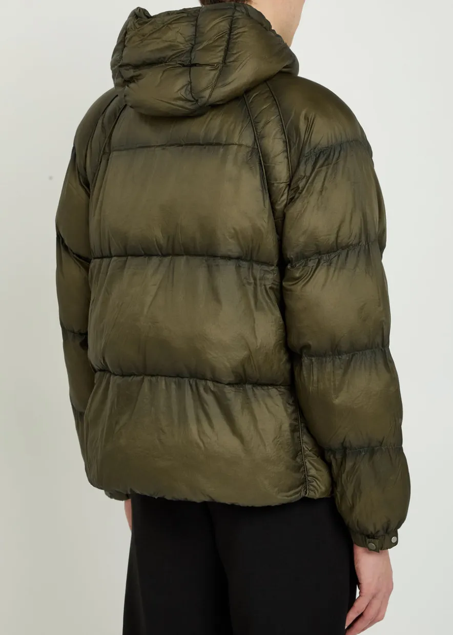 Hooded nylon jacket