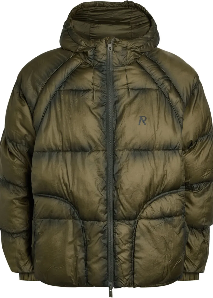 Hooded nylon jacket
