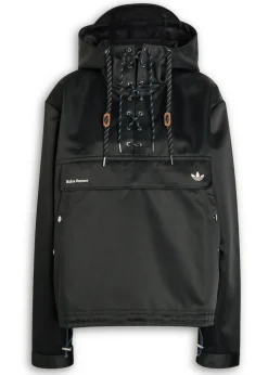 Hooded satin jacket