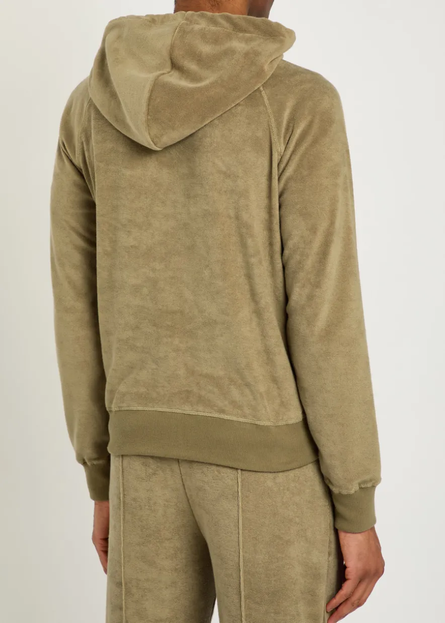 Hooded terry jumper