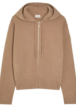 Hooded wool and cashmere-blend cardigan