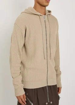 Hooded wool jumper