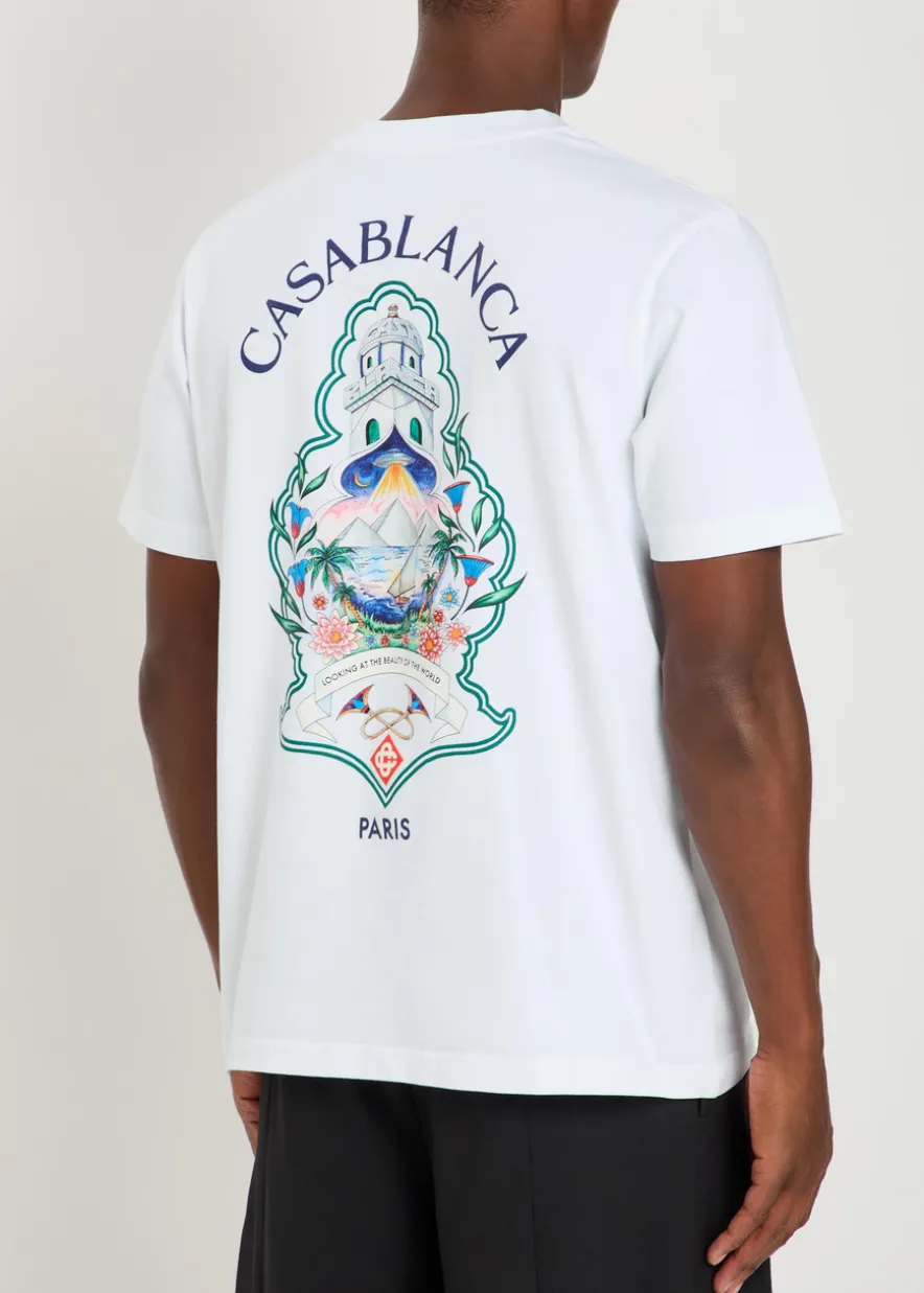 Hotel printed cotton T-shirt