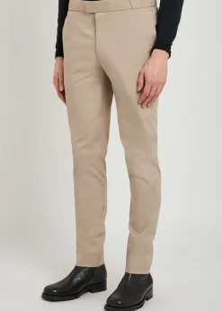 24 Hour slim-leg cotton-blend trousers