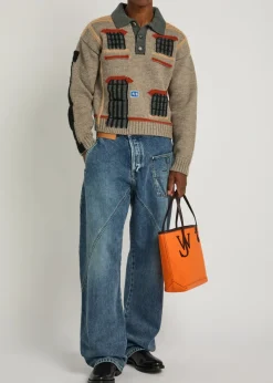 House wool polo jumper