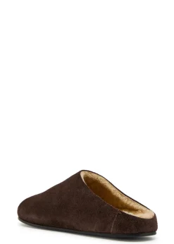Hudson suede sliders