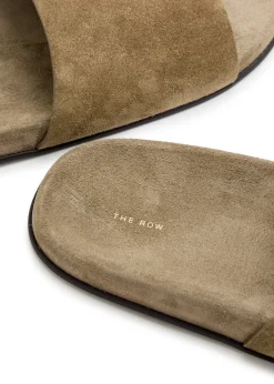 Hugh suede sliders