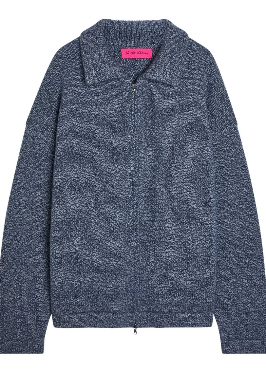 Hunter zip-through cashmere jacket