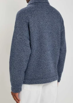 Hunter zip-through cashmere jacket
