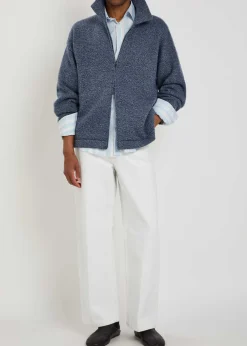 Hunter zip-through cashmere jacket