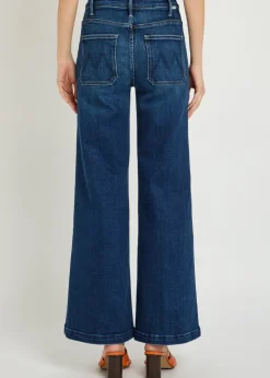 Hustler Roller Skimp patch pockets wide-leg stretch-denim jeans