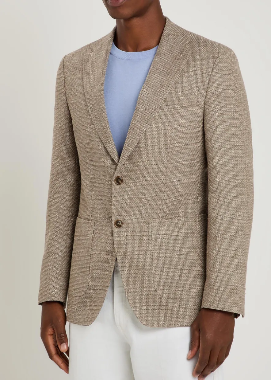 Hutson wool and linen-blend blazer