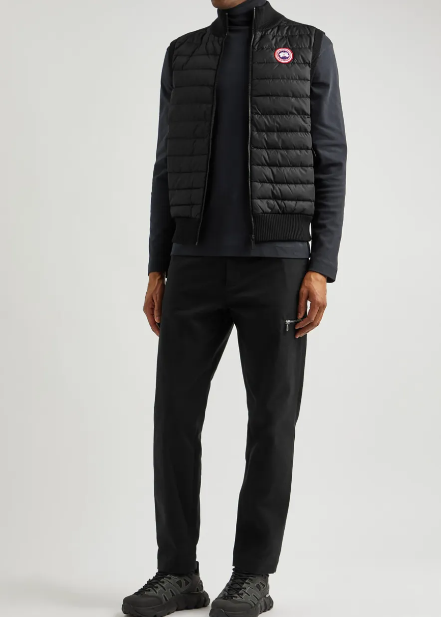 Hybridge Knit quilted shell gilet