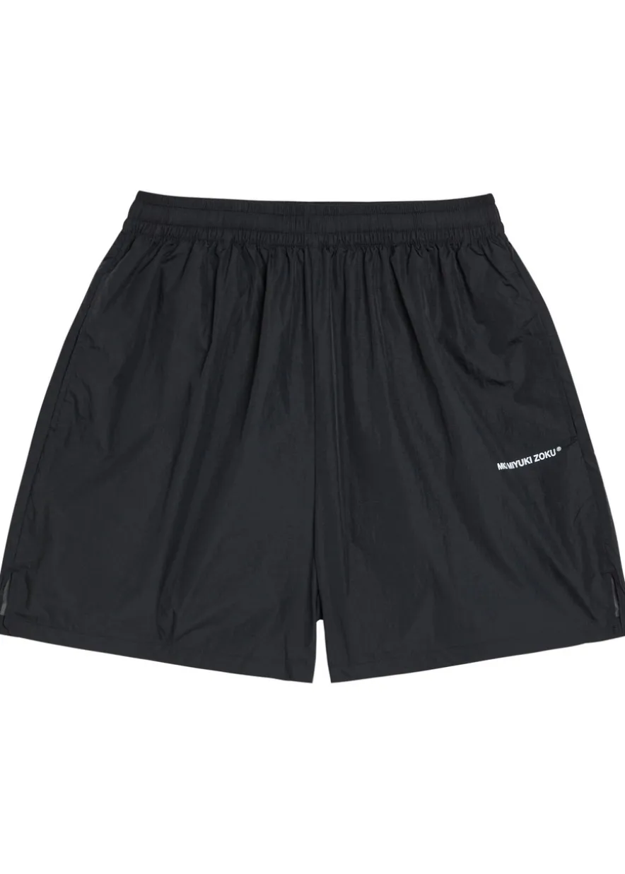 Hyperlight logo-print shell shorts