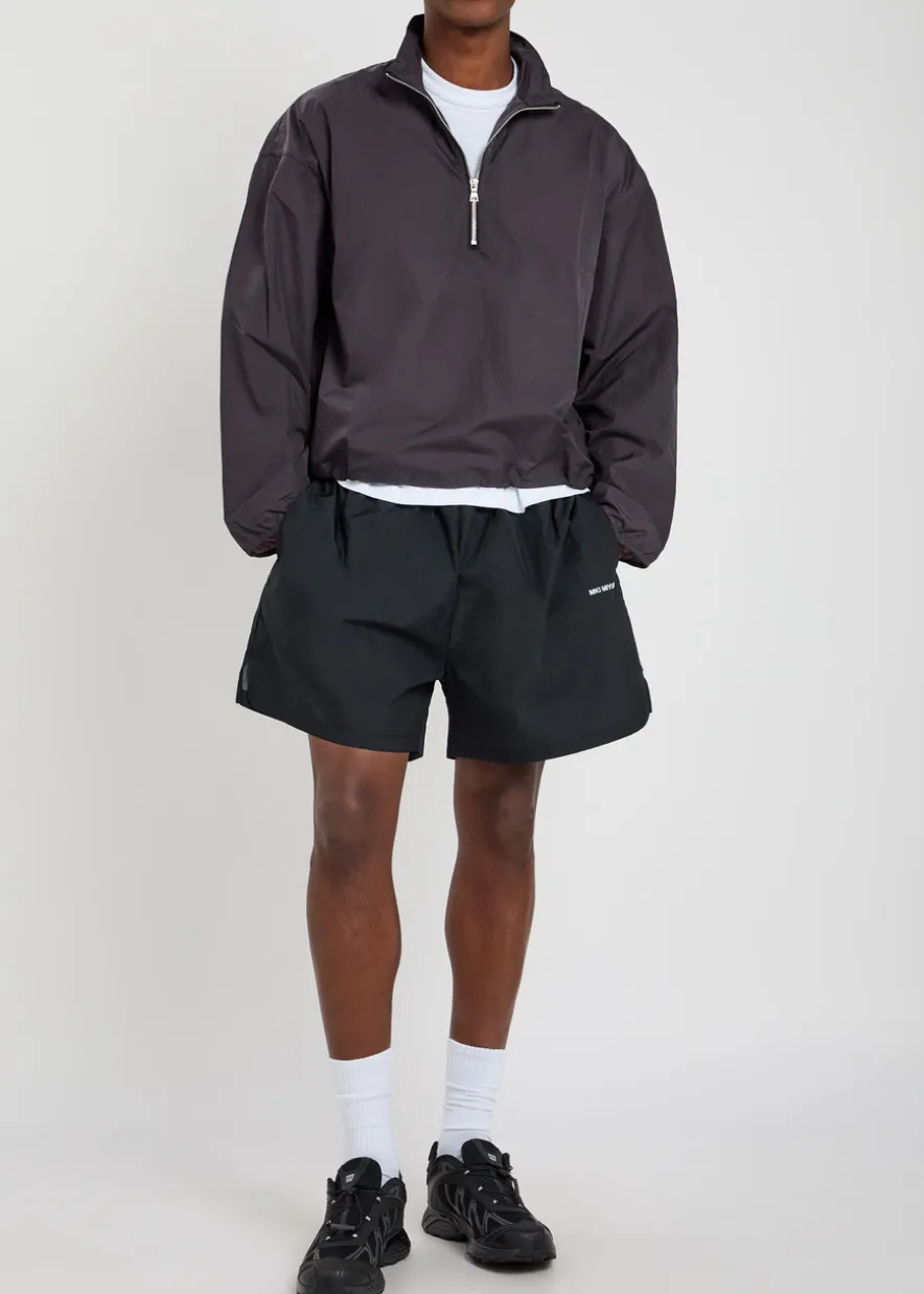 Hyperlight logo-print shell shorts