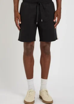 Iconic logo-embroidered cotton shorts