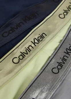 Icon metallic stretch-cotton trunks - set of three