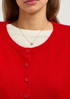 Icon pavé 18kt gold-plated necklace