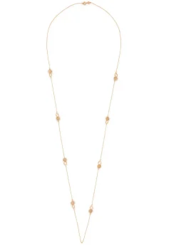 Icon pavé 18kt gold-plated necklace