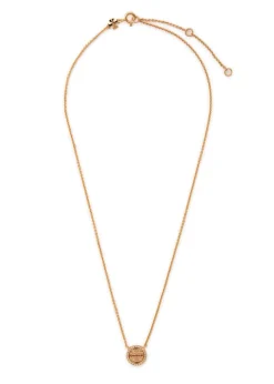 Icon pavé 18kt gold-plated necklace