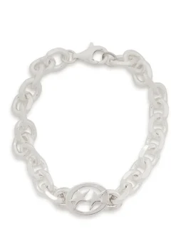 Icon sterling silver-plated chain bracelet