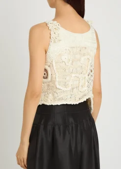 India woven silk and cotton-blend top
