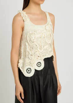 India woven silk and cotton-blend top