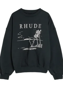 I Need A Getaway printed cotton sweatshirt