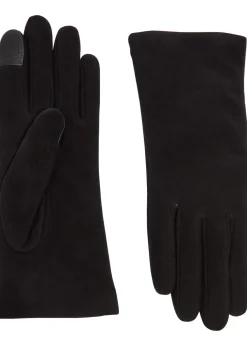 Ines cashmere-lined suede gloves