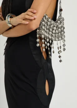 Infinity cut-out jersey maxi dress