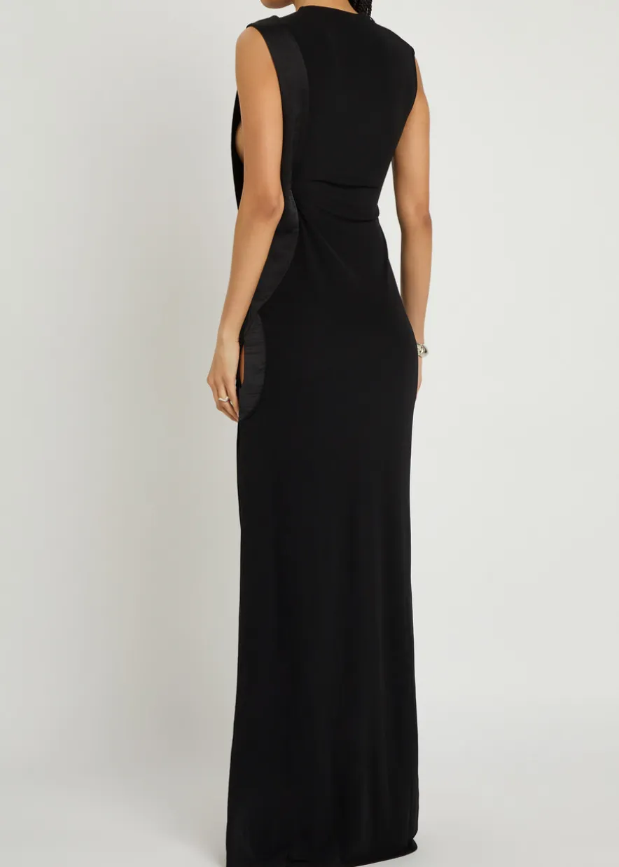 Infinity cut-out jersey maxi dress