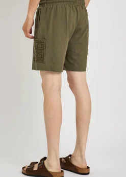 Inigo crochet and jersey shorts