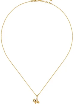 Initial H mini 18kt gold vermeil necklace